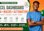 create excel dashboard, excel vba, macro and excel automation